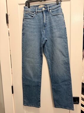 Madewell Classic Straight-Leg Blue Jeans